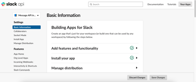 Slack API integration Java Opcito 3
