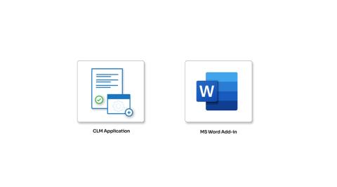 Microsoft Word Add-in for a CLM solution